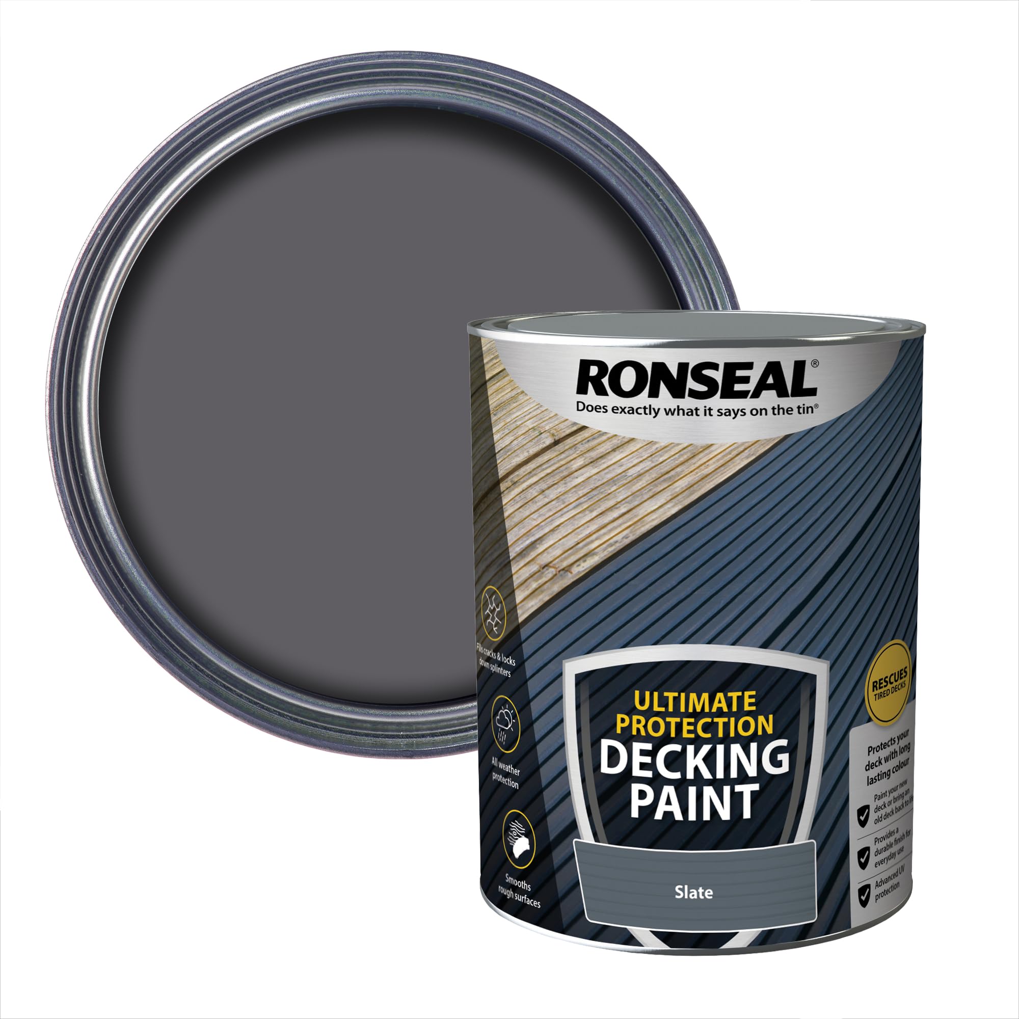 RONSEAL ULTIMATE DECKING PAINT SLATE 5L