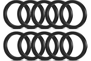 Oraivy Gas Can Spout Gaskets Seals Replacement, 10Pcs Rubber Fuel Can Spout Sealing Rings for Most Gas Can Spouts