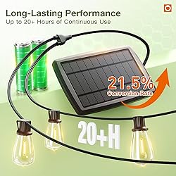 addlon 2 Pack*102FT(96+6) Solar String Lights
