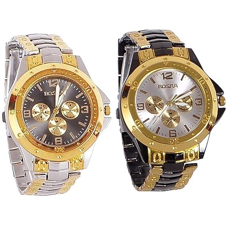 � Analogue Multicolor Dial Mens Analogue Combo of 2 Watch - Combo-S.B.R.
