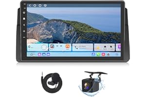 Eonon 9 inch Double-Din Car Stereo Compatible with BMW E46,Android 13 6+64GB 4G LTE CarPlay Android Auto WiFi GPS Bluetooth DSP MirrorLink Support DAB+ OBDII Backup Camera Car Radio Stereo E46X6S