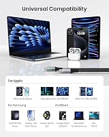INIU USB C to USB C Charger Cable 0.3m 100W PD3.0 Fast Charge Type C Cable view 4