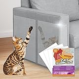 Cat Scratch Furniture Protector - 12 Pack Couch Protector for Cats - Cat Scratch Deterrent Tape for Furniture - Cat Scratcher