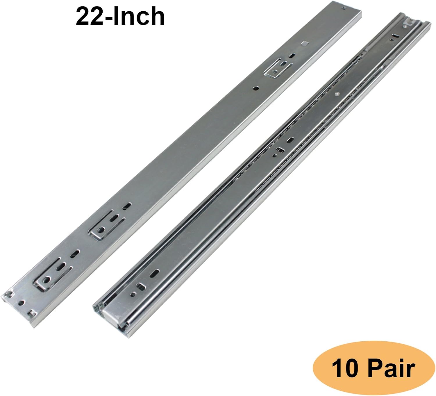 Gobrico Ball Bearing Kitchen Drawer Slides Full Extension Heavy