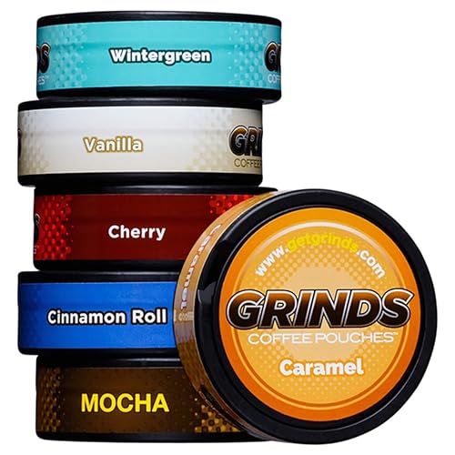 Grinds Coffee Pouches New 6 Can Variety Pack (with Wintergreen