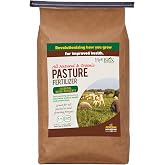 HyR BRIX All Natural &amp; Organic 2-1-8 Pasture Fertilizer, 45lb Bag - Organic Nutrition for Healthy Forage, Livestock &amp; Sustainable Pastures - Covers 4,000 Square Feet