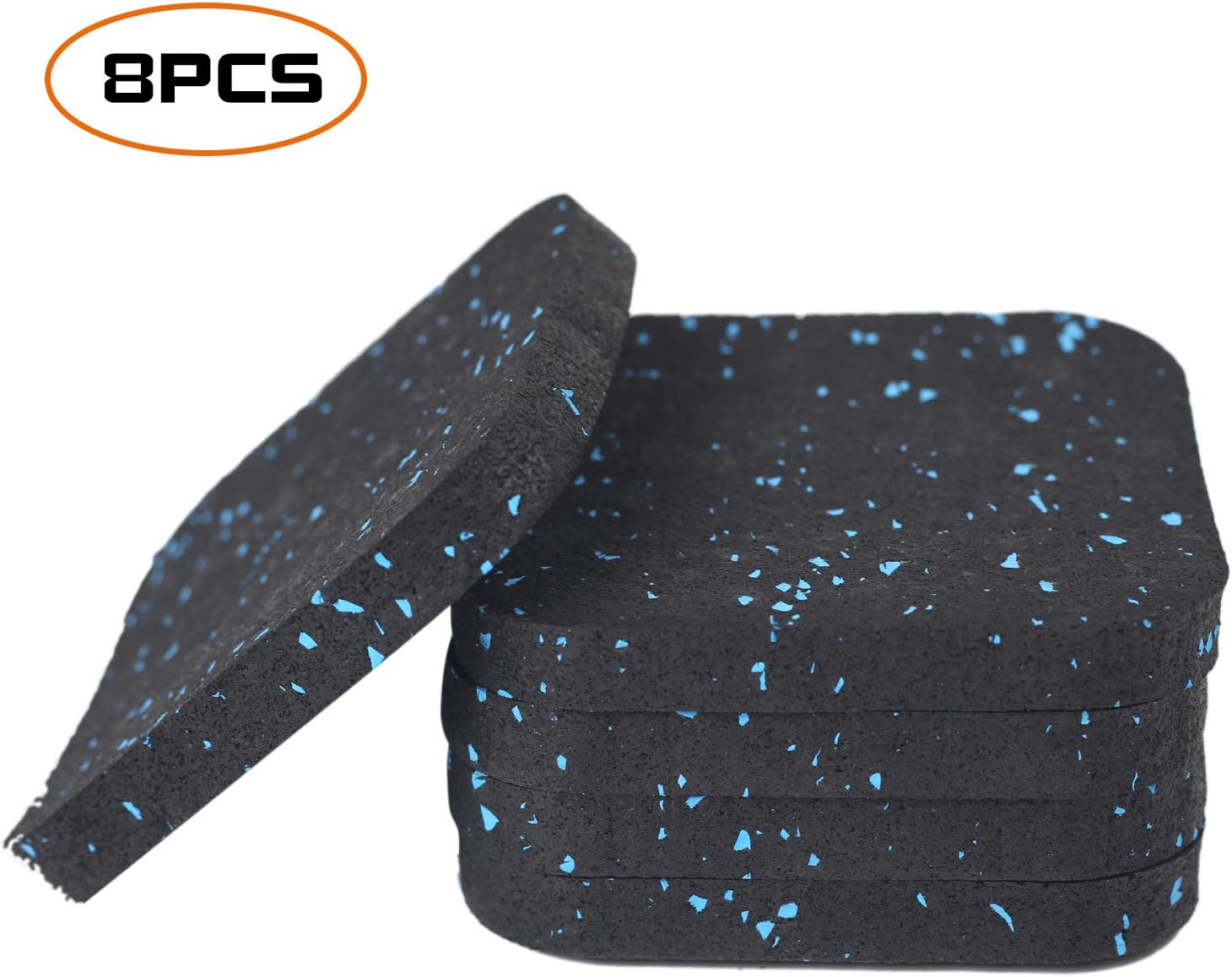Best brose Treadmill Mat Exercise Equipment Mat for Carpet and Floor Protection- High-Density Rubber Noise Reduction Sound Isolation Cushion Pad (3.94 X 3.94 X 0.5 inch) (8PCS) : Sports & Outdoors