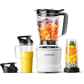 nutribullet&reg; SmartSense Blender Combo, 1400 Watts, Matte White, NBF50700AW | nutribullet's most powerful blender. Smart auto cycle that automatically adjusts speed, time, and blend function