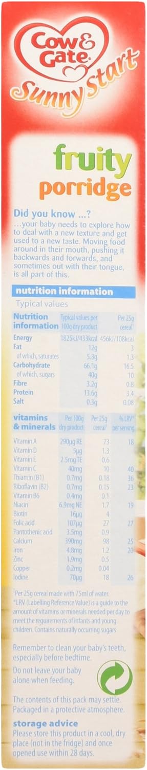 cow and gate fruity porridge
