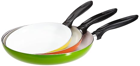 TV - Unser Original 04346 Bratmaxx Pfannen-Set Keramik Sommerfarben 3-teilig