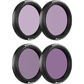 Freewell ND8, ND16, ND32, ND64 Standard Day Filter Set | for Osmo Action 5 Pro/Action 4/Action 3/Xtra Edge Pro - essential for daylight filming