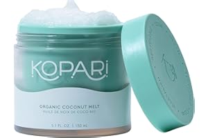 Kopari Organic Coconut Melt | Multi Purpose Skin Moisturizer, 100% Unrefined Coconut Oil Skin Care For Body, Hair, Face | Vegan, Cruelty Free, Paraben & Sulfate Free | 5.1 Oz