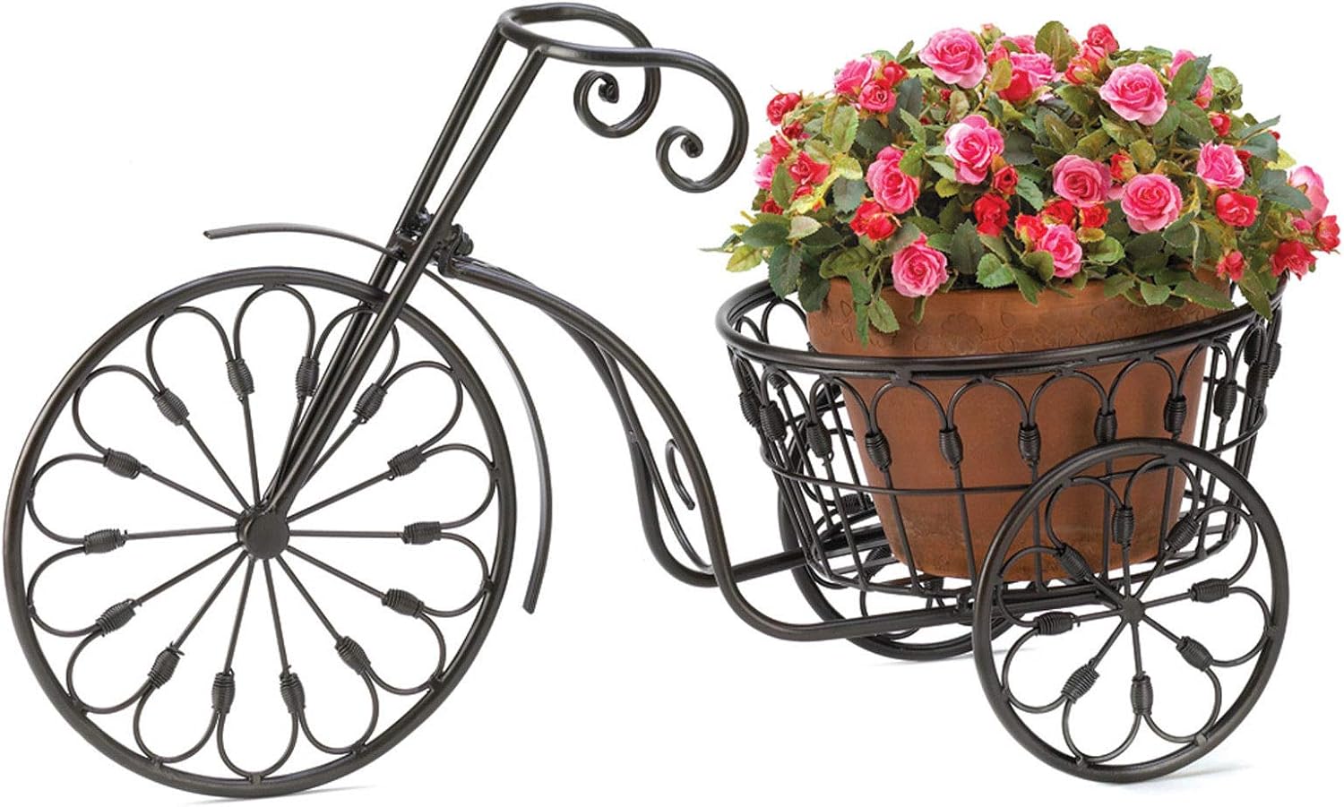 Which Is The Best Patio Mini Garden Bicycle Planter Home Decor Iron Stand