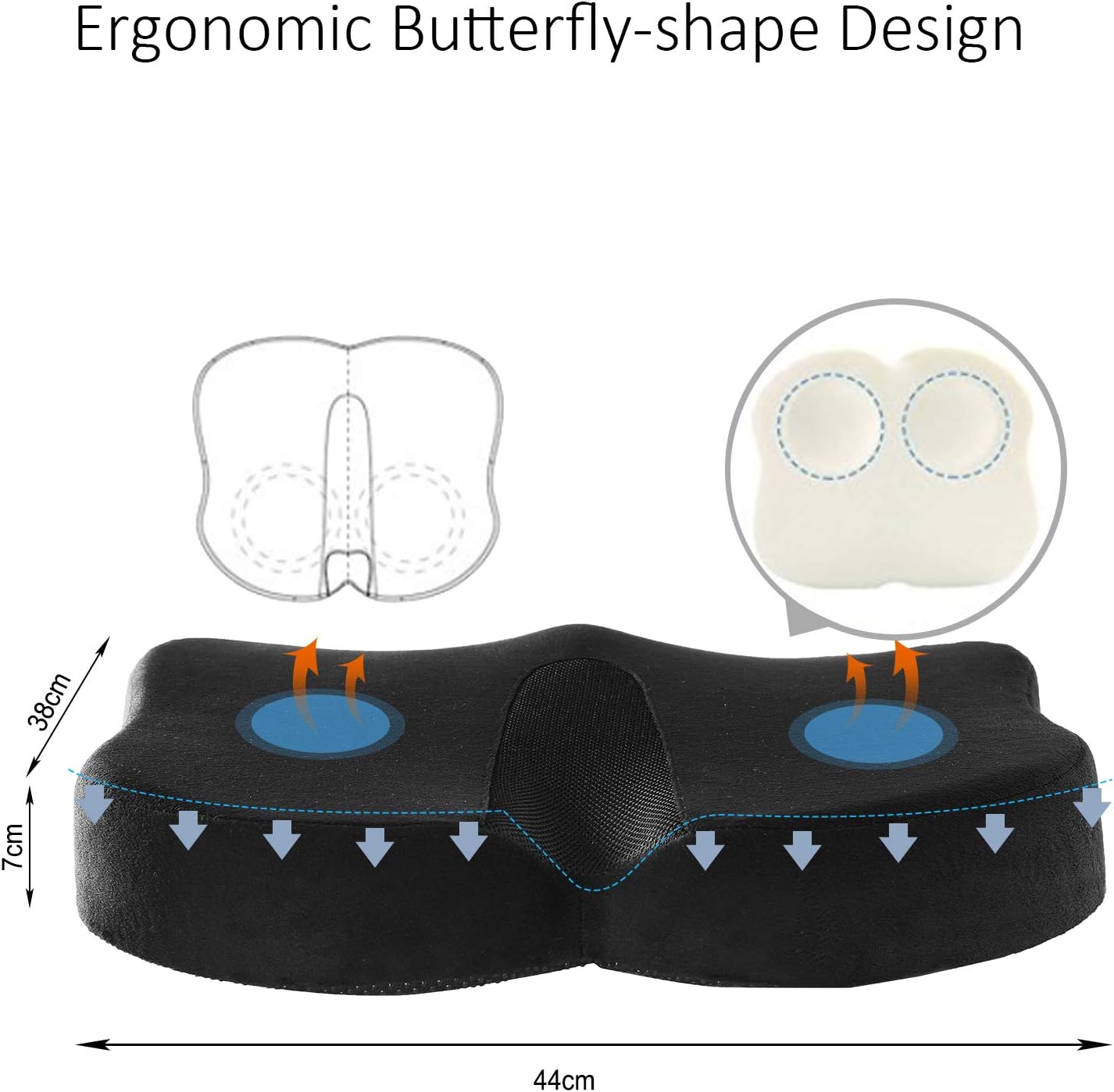 Travel Ease Ergonomic Seat Cushion - Image 4