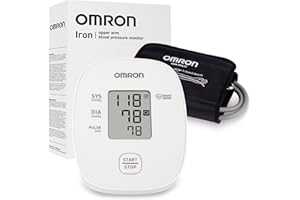 OMRON Iron Upper Arm Blood Pressure Monitor - Clinically Validated Blood Pressure Cuff - Medical Grade with Wide Range 17" Ar