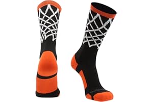 MadSportsStuff Elite Basketball Socks with Net Crew length - made in the USA