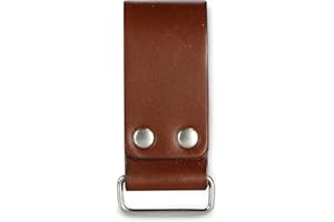 American Bench Craft Tool Belt Loop - for Tape Measure, Drills, Clipped Tools (Brown)