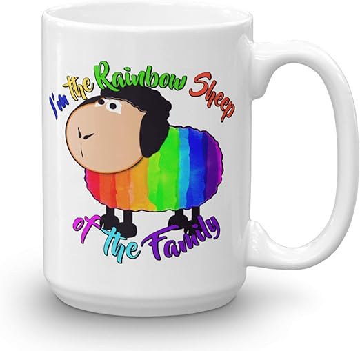 Amazon Com I M The Rainbow Sheep Of The Family Cute Mug Funny