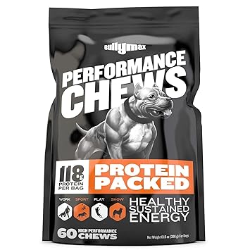 Bully Max Performance Protein Packed Soft Chews For Dogs - 60 Chews