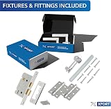 XFORT Chrome Elegance Range Victorian Lever Lock Set for Internal Doors view 2