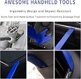 Wetado 9pc Auto Trim Removal Tools Kit Car Panel Fastener Remover Blue view 7