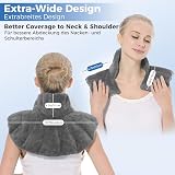 Aroma Season Heated Neck and Shoulder Wrap 2.65LB Natural Fillings Grey view 5