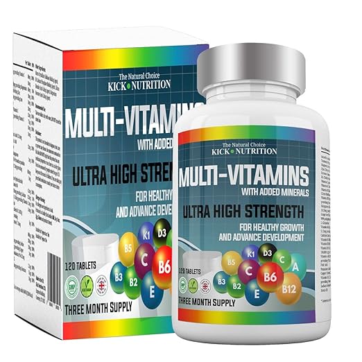 Multivitamins with Added Minerals 120 Tablets 27 Active Ingredients