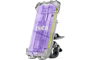 DELTA CYCLE & HOME Premium Bike Phone Mount by Delta Cycle - Bicycle Smartphone Holder Adjusts to Any Handlebar & Fits Any Phone or iPhones - Easily Accessible On The Go - Hands-Free Access