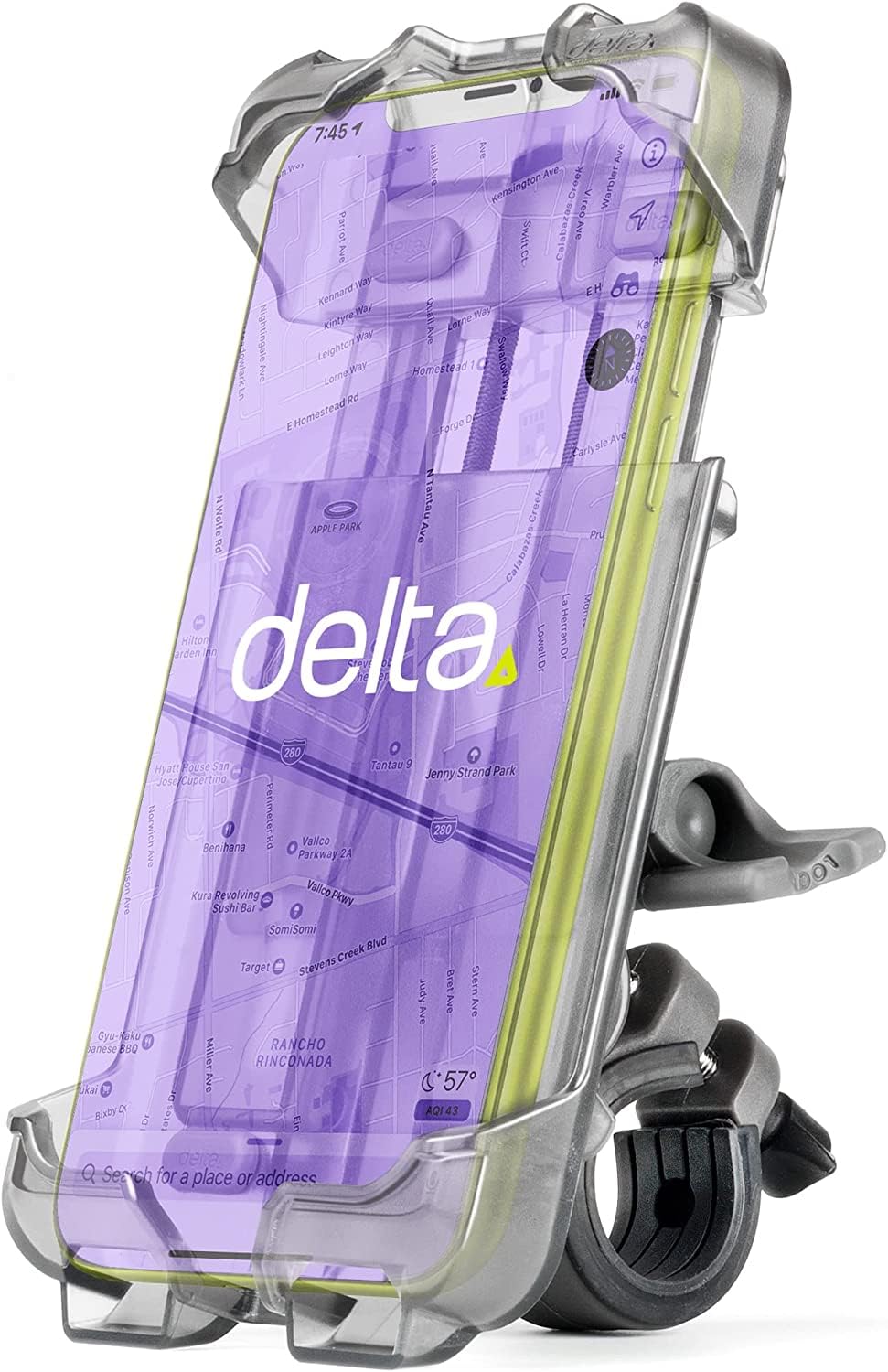Delta Unisex Caddy Smartphone Holder, Black