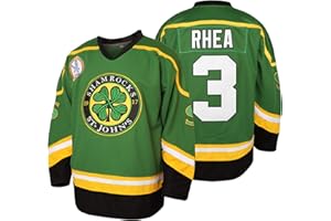 MESOSPERO 3 Ross The BOSS Rhea St John's Shamrocks Jerseys with EMHL Patch Hockey Jersey for Men