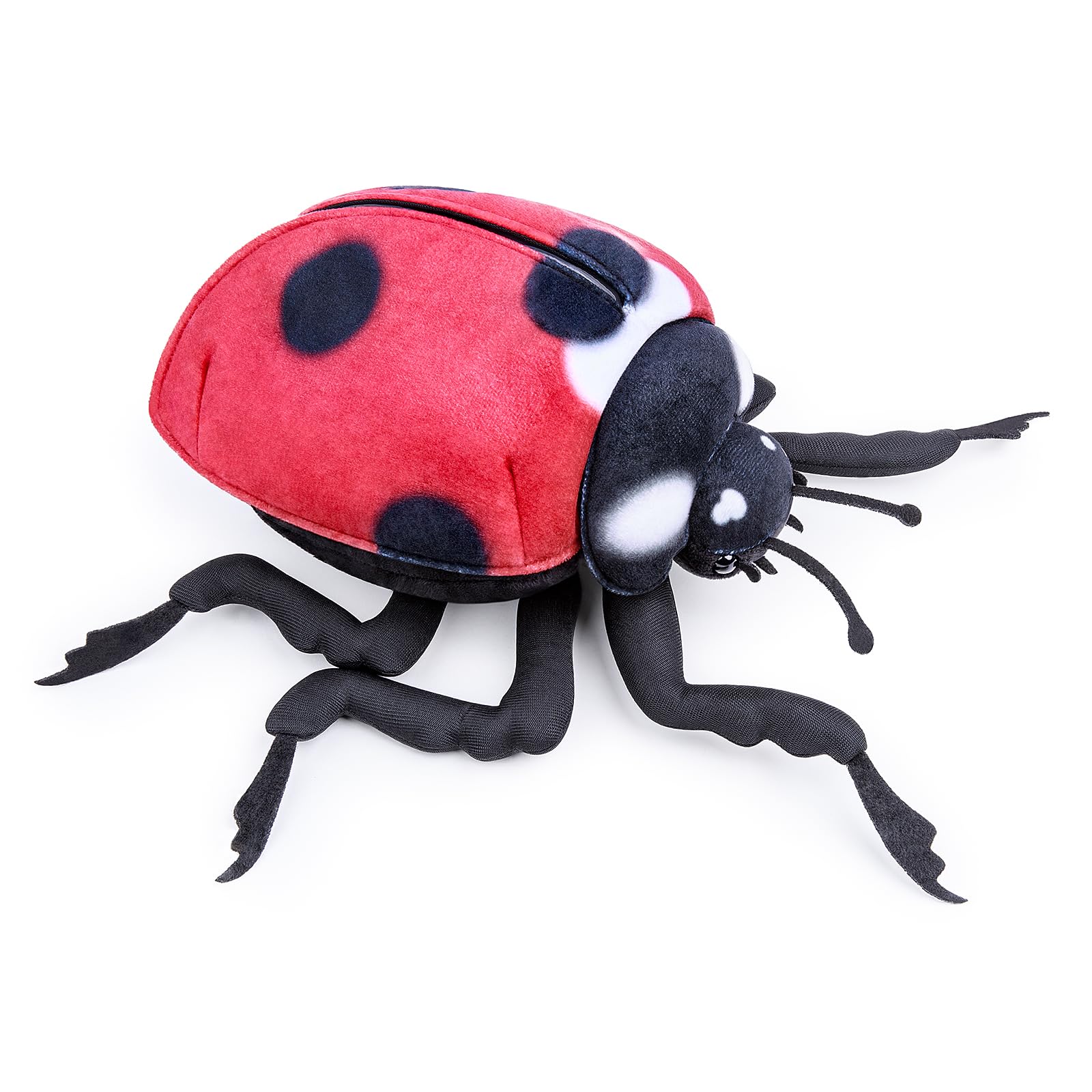Tiny Heart Simulation of Red Ladybug Plush Toys, Cambrian Ancient Plush Series Ladybug Animal Toys, Suitable for Home Decoration, Animal Dress Up Party 10.6in/27cm