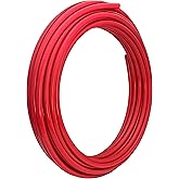 SharkBite 1/2 Inch x 100 Feet Red PEX-A, Made in the USA, Flexible Water Pipe Tubing for Plumbing, UA60R100