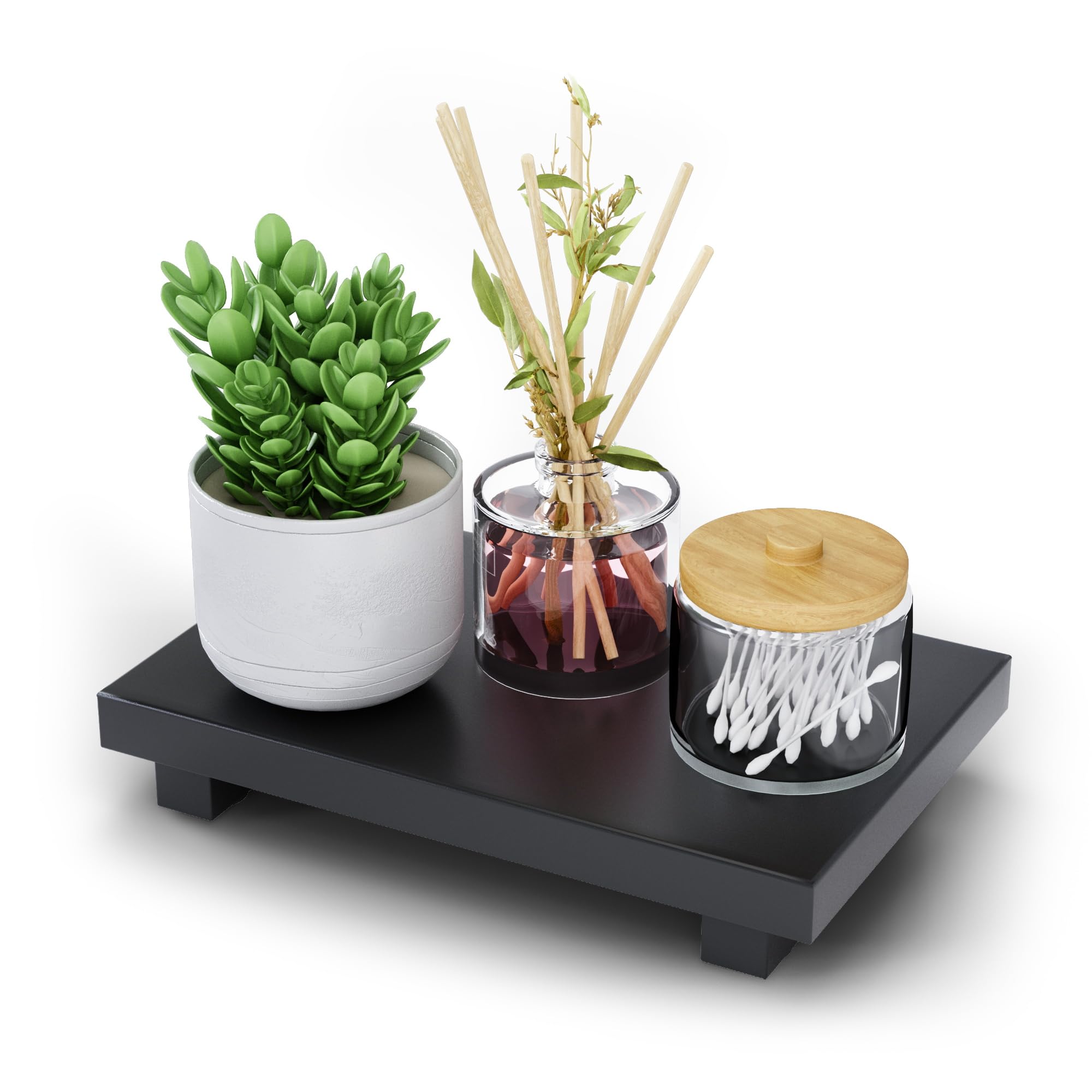 Vanity Step Riser Oak Wood Pedestal Bathroom Riser for Vanity Countertop , 9