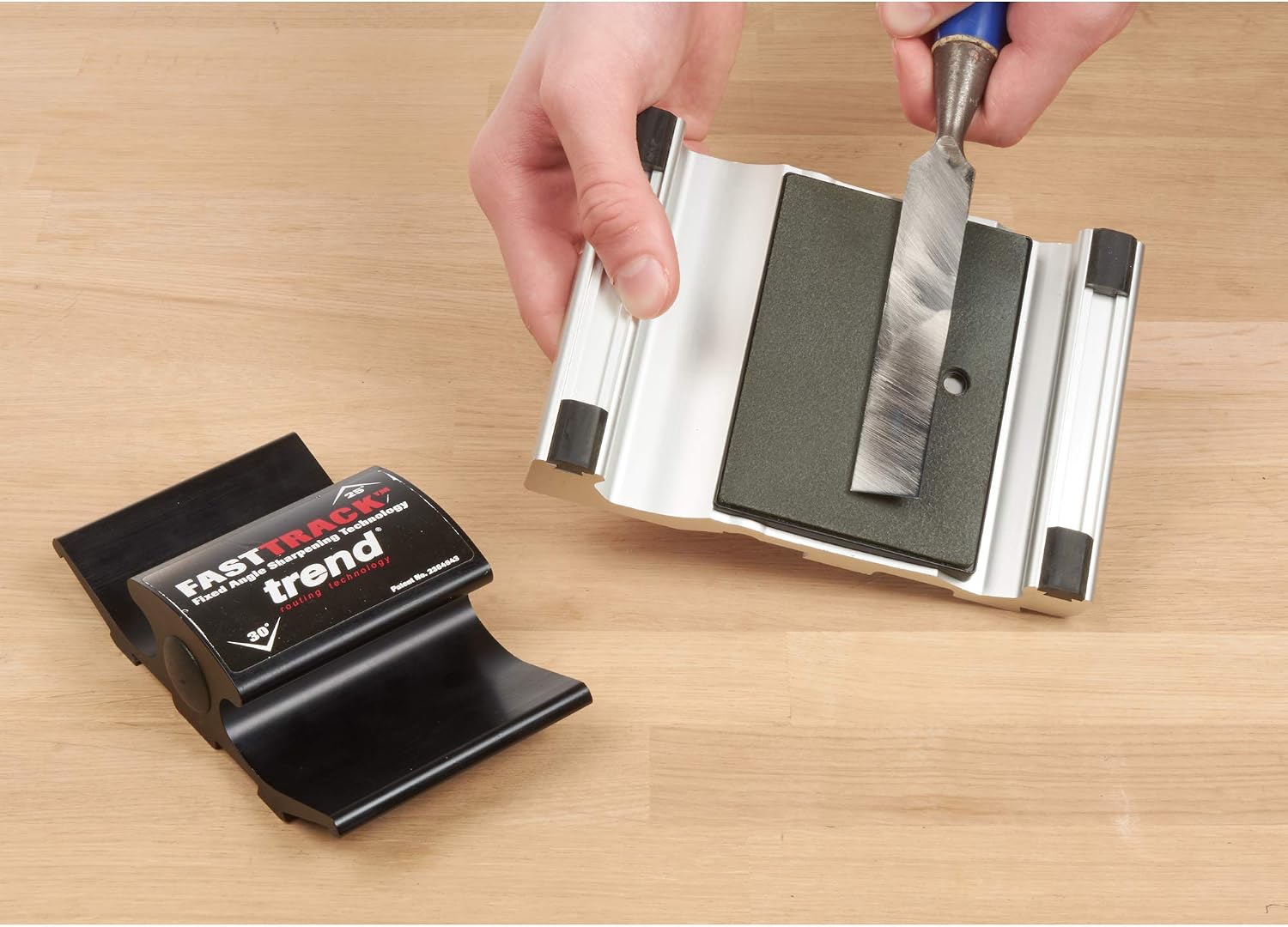 Trend Mini Strop Self-Adhesive Accessory for The Trend Fasttrack Sharpener FTS/MS, Black, 105 x 75 mm - Image 4