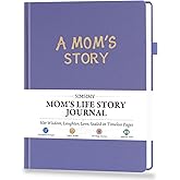 SIMSIMY Mom Life Story Book Journal, A Mother’S Guided Journal with Prompt Questions to Share Her Journey & Memories, Meaningful Family Keepsake Gift for Mother's Day, Birthday, Christmas from Daughter & Son