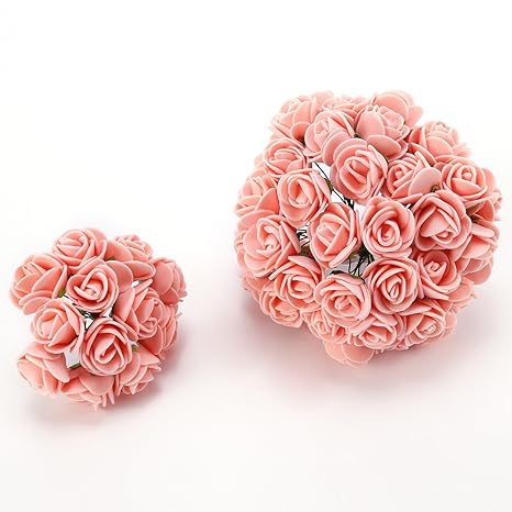 144x Rose En Mousse 2cm Fleur Artificielle Bouquet Couronne