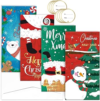 96Pcs Christmas Money Wallet Gift Card 