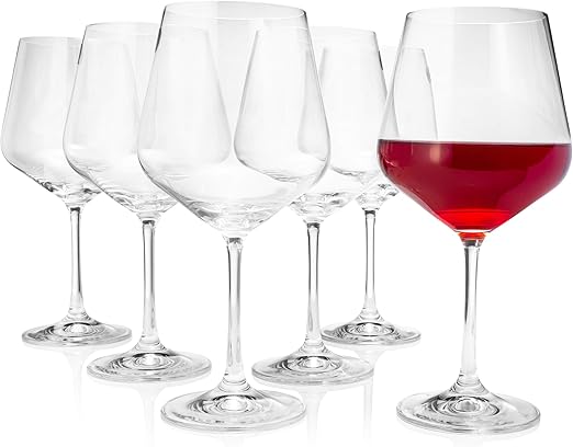 Amazon Com Red Vanilla 40728 550 Nw Sandra Red Wine Glass 18 5oz