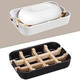 Aoheuo Modern Bamboo Fiber Soap Dish