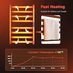 Colliford Towel Warmer, Towel Heater Rack for