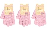 Evridwear Exfoliating Gloves for Shower, 100% Nylon