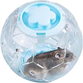 Fanlahmtasy Football Design Dwarf Hamster Ball 5.1 Inch (5.1in) | Ideal small hamster ball for mice. Breathable football design ensures safe, fun exercise and prevents boredom