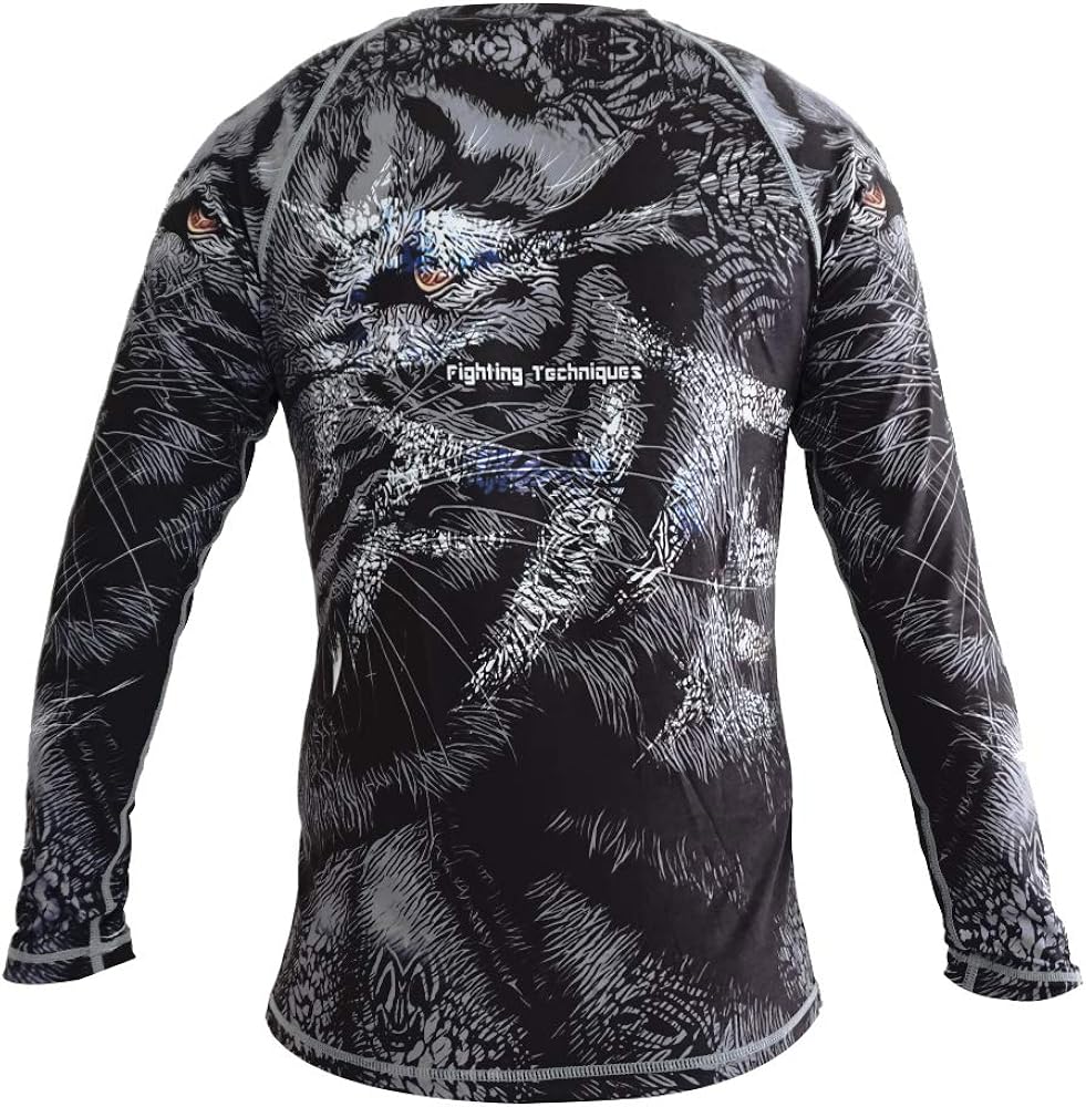 FFITE FIGHTING TECHNIQUES MMA Boxing Compression Pants Rashguard Sports Set Fitness Men Trousers Muay Thai Tight Fight Jersey