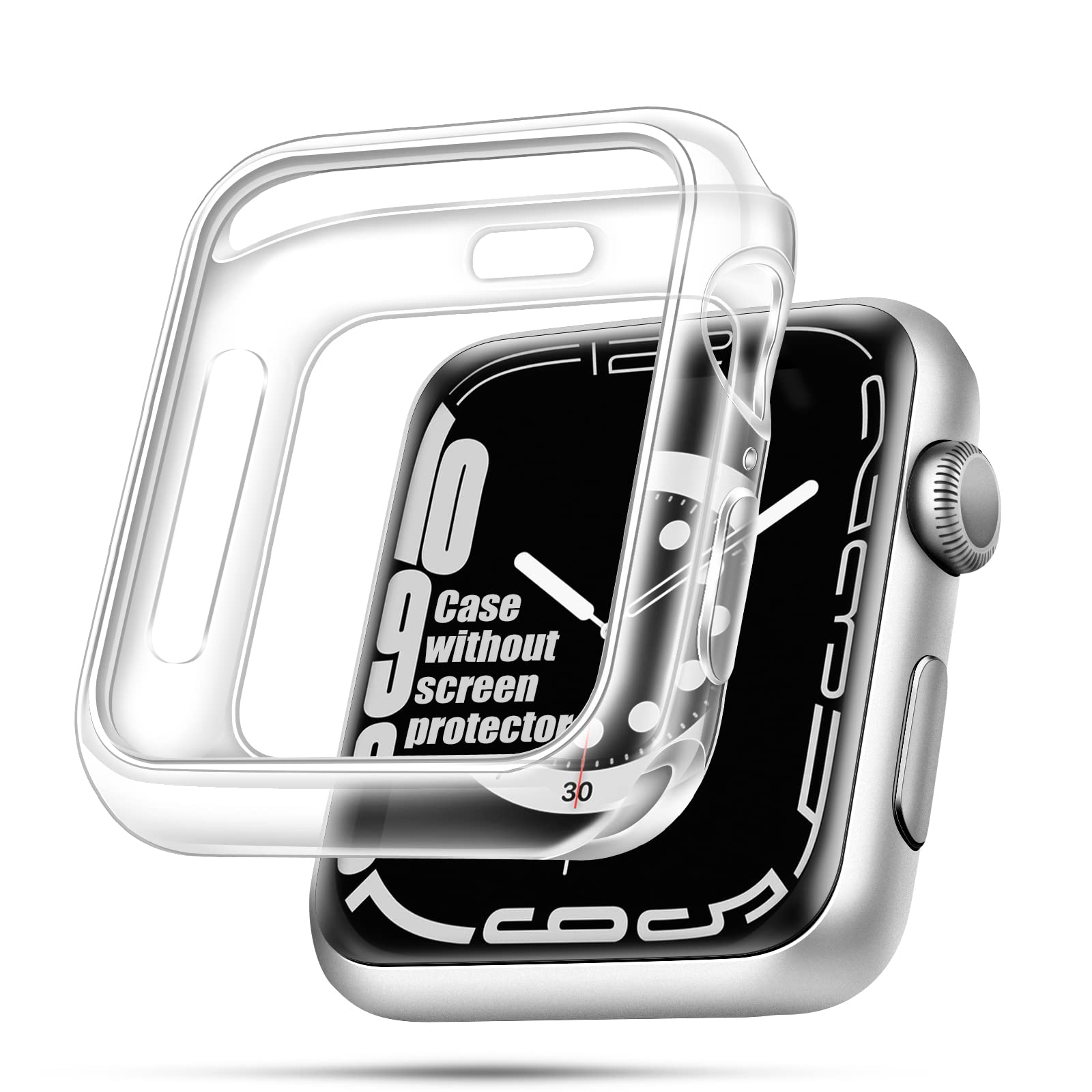 Photo 1 of top4cus Bumper Case for Apple Watch 42mm, [No Screen Protector] Lightweight Soft TPU Shockproof Case Cover Bumper Protector Accessories for Apple Watch Series 3/2/1 - Clear