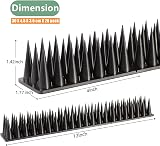 Apluskis Upgraded Bird Spikes 20 Pack 6m Outdoor Deterrent Fence Black view 3