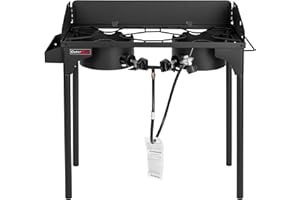 OUTERMUST Double Propane Burner Gas Stove for Outdoor Cooking Perfect for Home Brewing, Crawfish Boiler, Turkey Frying, Camping and Family Use