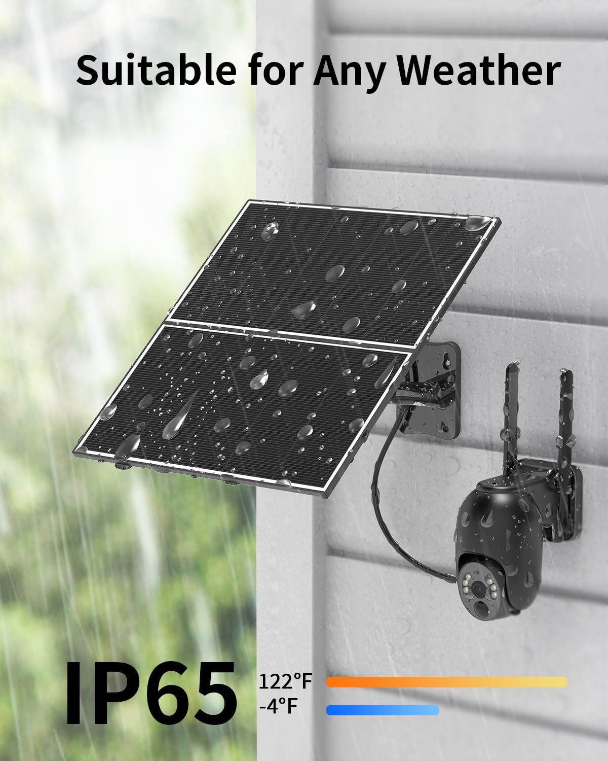 Mua SEHMUA 20W Solar Security Cameras Wireless Outdoor, 2K 360° View ...