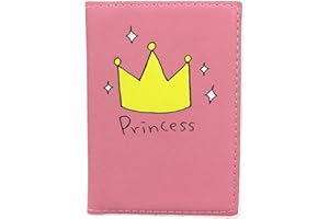 MAYEBRIDGE Cute Women Passport Horder PU Leather Crown Passport Cover Travel Unicorn Passport Book Holder For Girls Teens Christmas Gift (Crown)