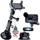 CARMOUNT TitanX100 Heavy Duty Car Mount – 2025 Model, Universal Dashboard & Windshield Cell Phone Car Mount, Adjustable Suction Cup Phone Mount (TitanX100 Pro)