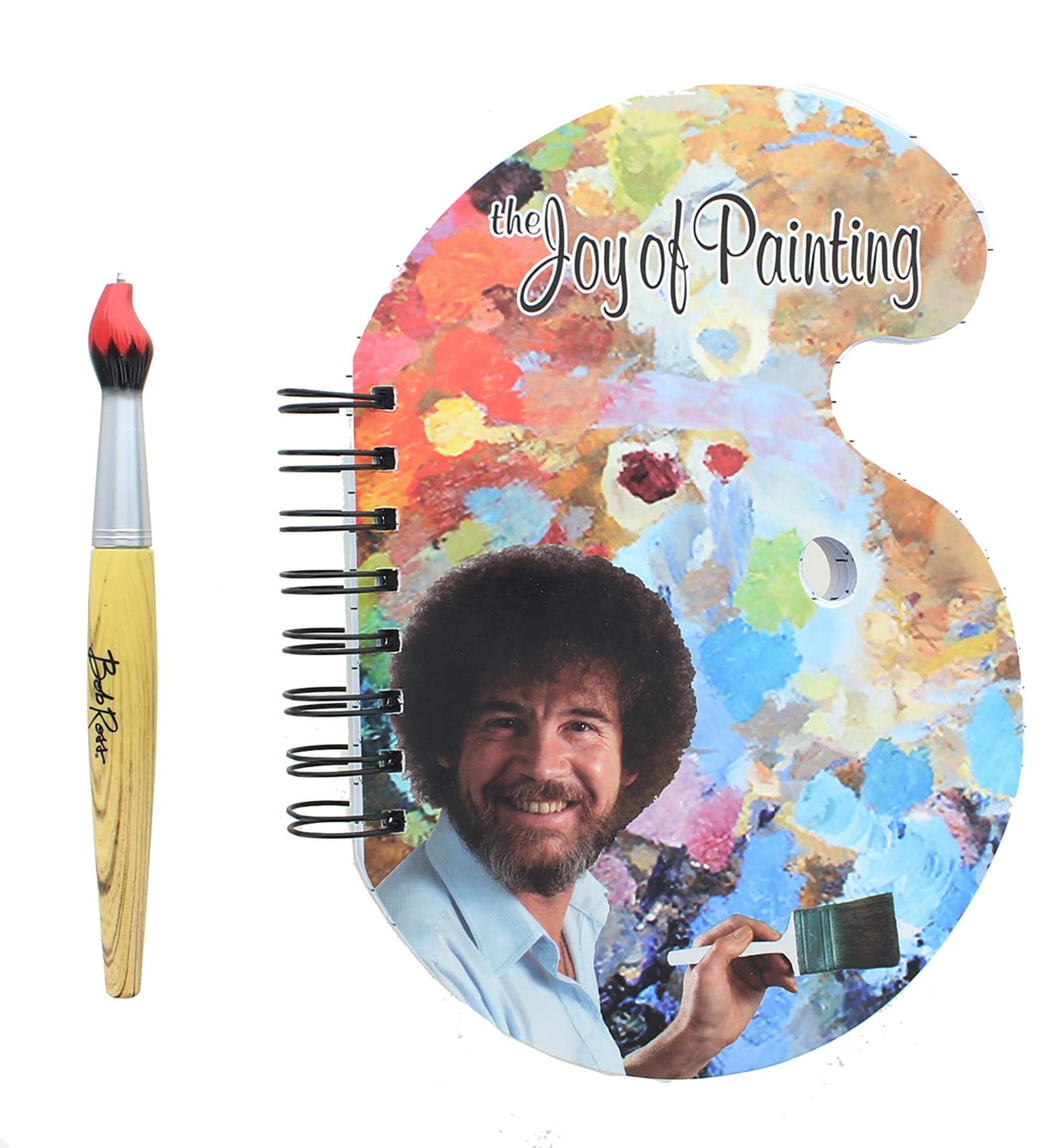 Surreal Entertainment Bob Ross The Joy of Painting Paint Palette Journal & Brush Pen
